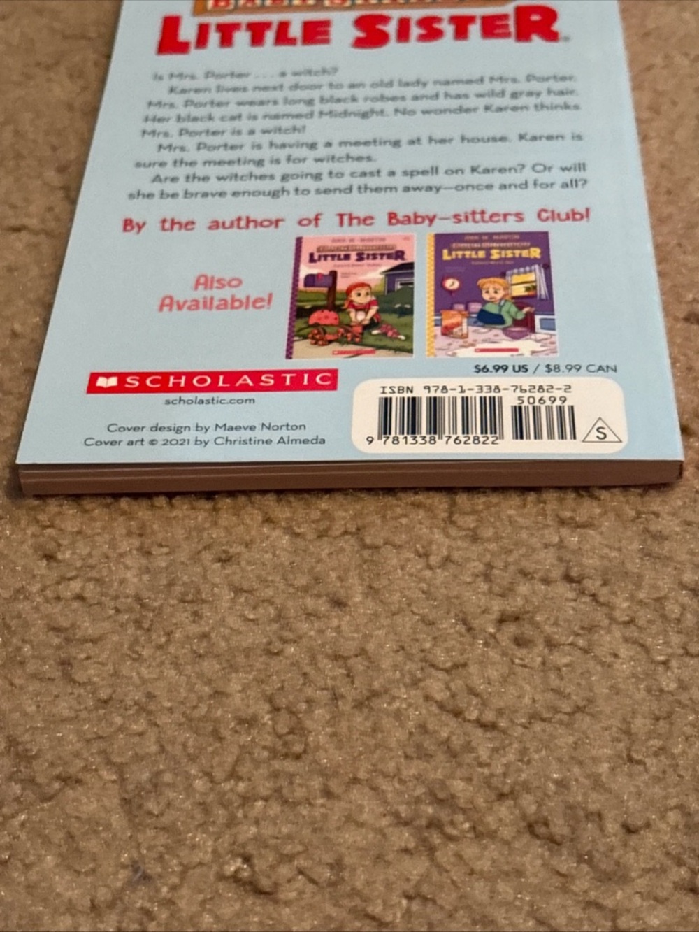 Baby-Sitters Little Sister Ser.: #1 Karen's Witch 2021 Edition New Chapter Book - Picture 3 of 10